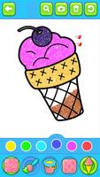 Glitter ice cream coloring скриншот 3