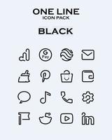 One Line Icon Pack syot layar 3