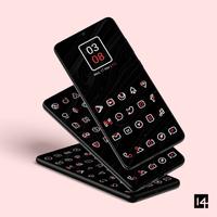Aline Red: linear icon pack bài đăng