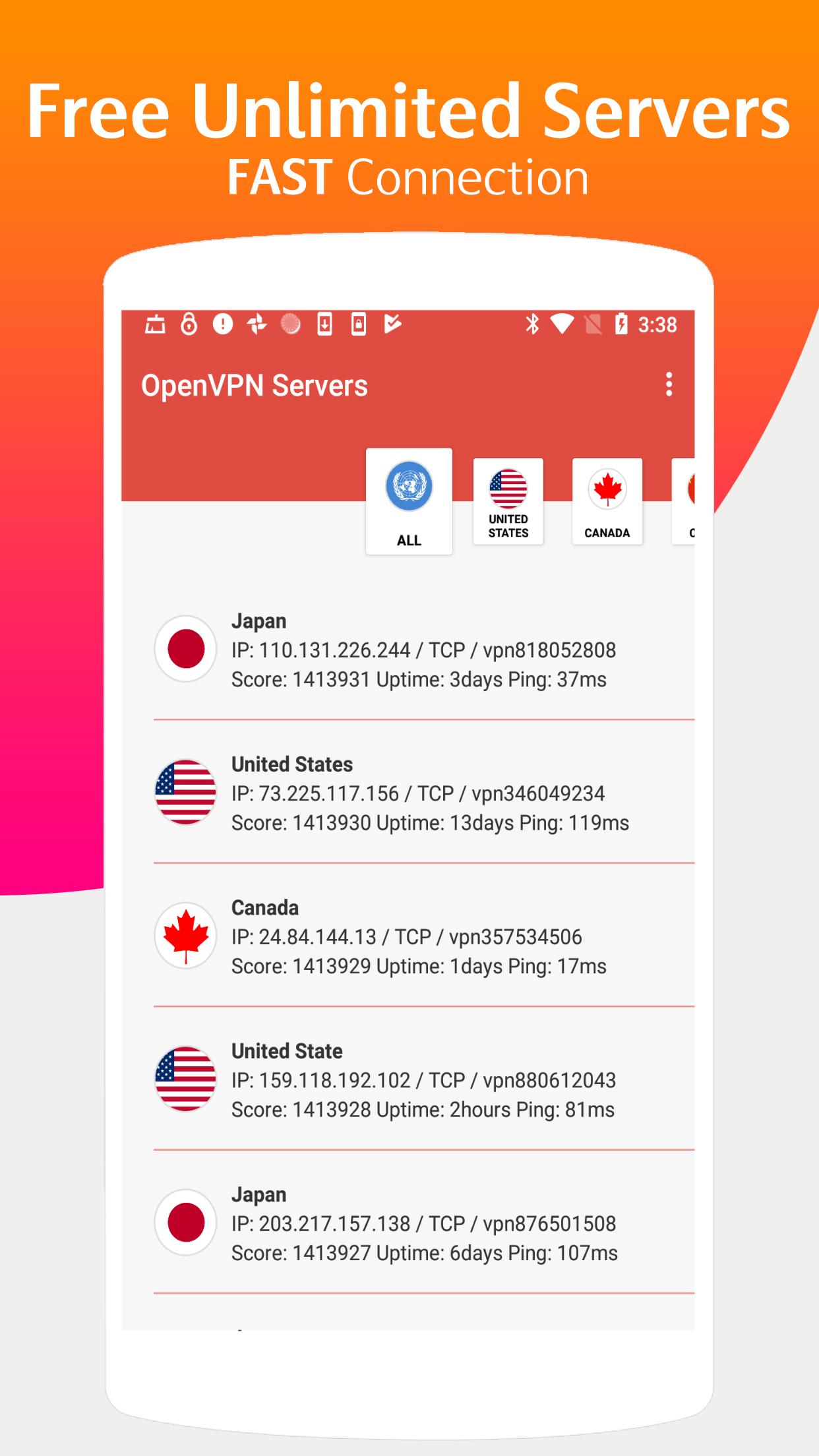 OvpnSpider - One VPN OpenVPN Server Unlimited VPN for Android - APK Download