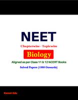 31 Years Chapter-wise AIPMT & NEET Biology পোস্টার