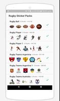 WAStickerApps : Rugby Stickers poster