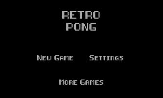 Retro Pong Affiche