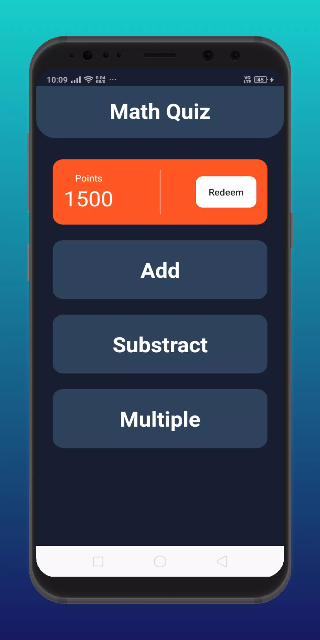 Quiz Matemática APK pour Android Télécharger