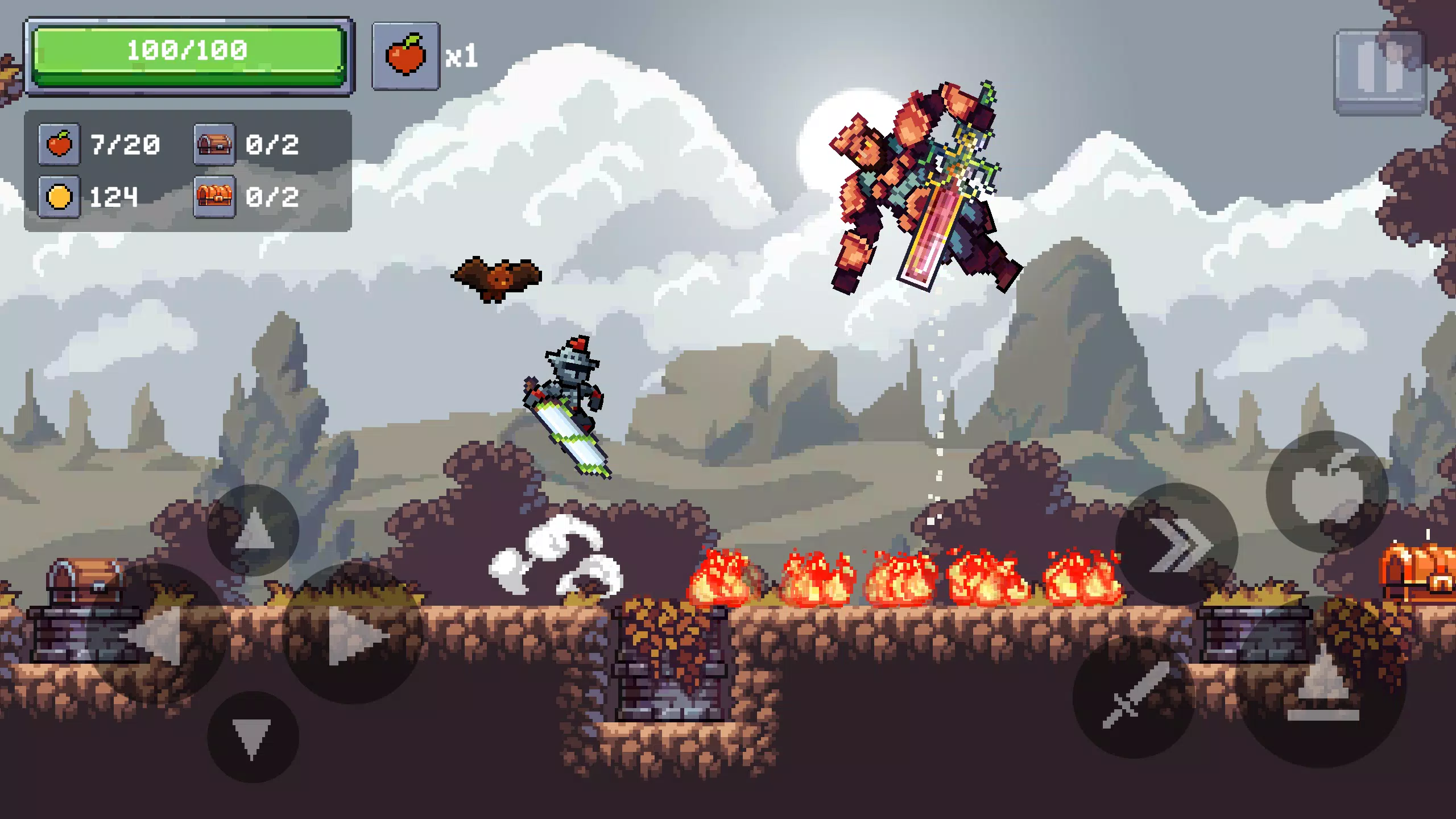 Apple Knight: RPG Platformer Gameplay Android iOS (By Limitless, LLC) 