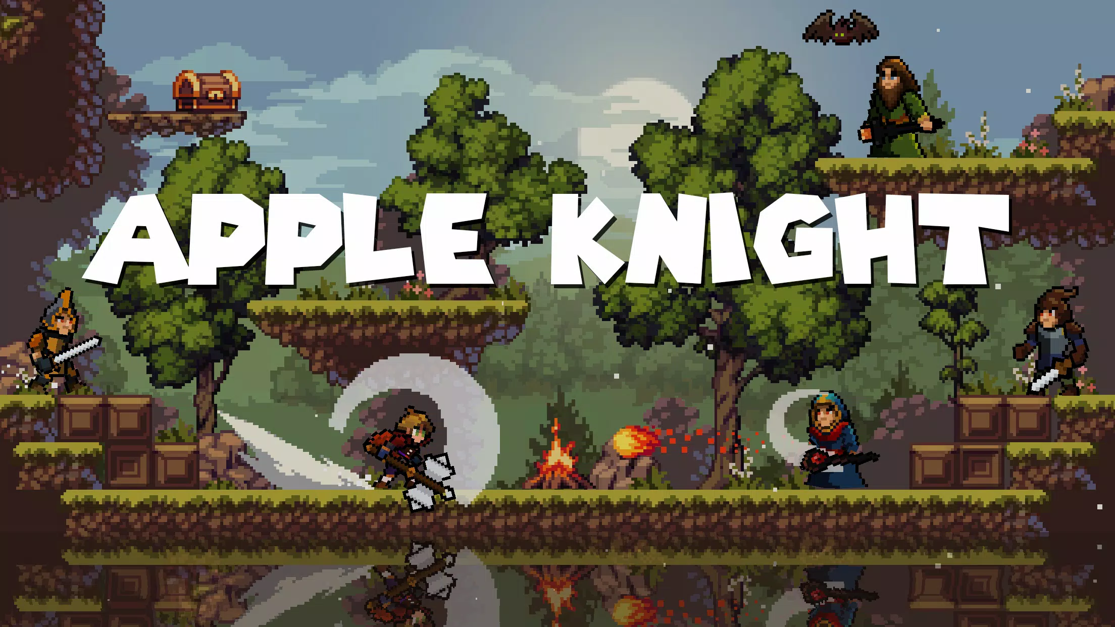 🔥 Download Apple Knight Action Platformer 2.2.7 [Free Shopping] APK MOD.  Пиксельная ролевая игра с элементами платформера 