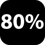 80% icon