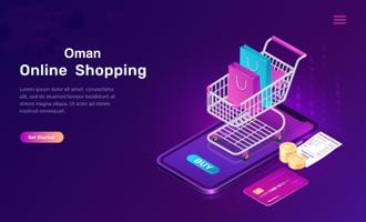 Online Shopping Oman Cartaz