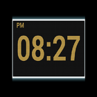 Reloj digital del LED icono