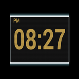 Reloj digital del LED icono