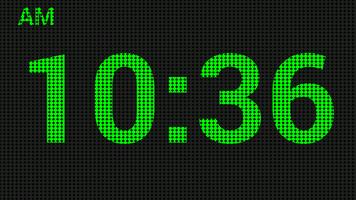 LED цифровые часы постер