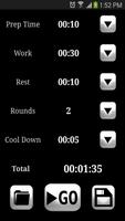 HIIT interval training timer-poster