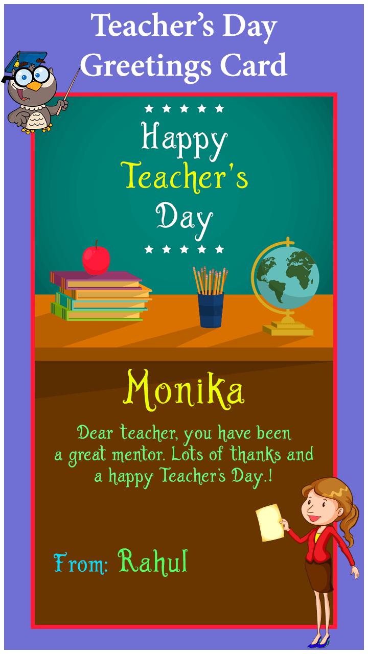 teacher's day greeting card maker for android apk download