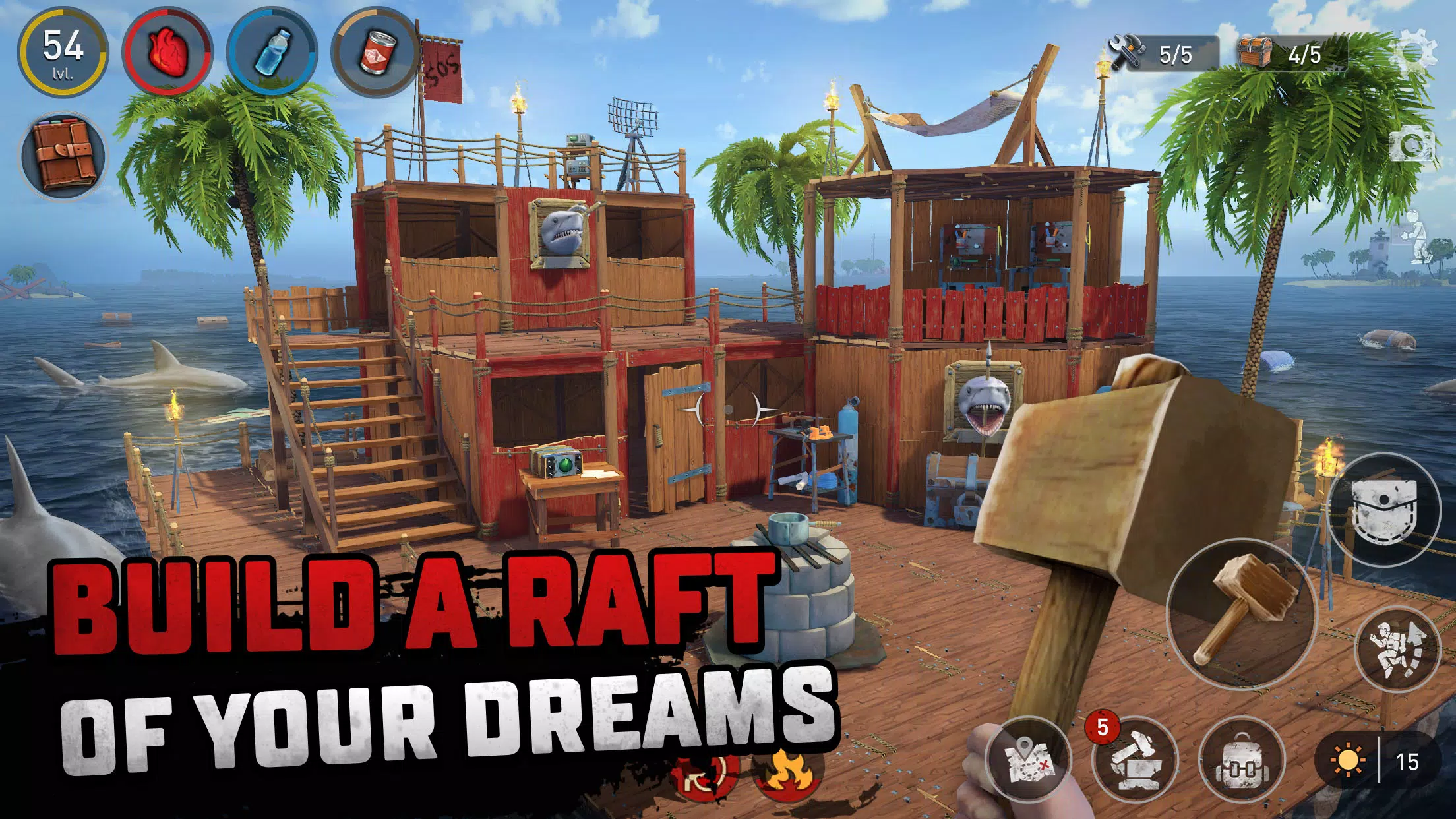 Raft Survival: Multiplayer para Android - Baixe o APK na Uptodown