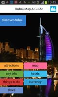 Dubaï Hors Guide Carte Hôtels Affiche
