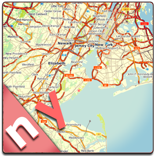 ニューヨークNYCオフラインロードマップガイド天気旅行