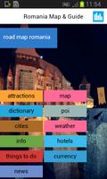 Roumanie Offline Map & Météo Affiche