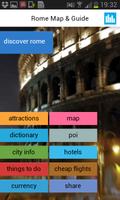 Rome carte en ligne, guide Affiche