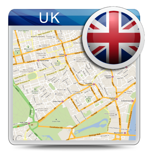 Inghilterra UK Offline Mappa