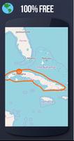 ✅ Cuba Offline Maps with gps free Affiche