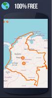 ✅ Colombia Offline Maps with gps free poster