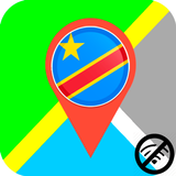 ✅ Congo Democratic Republic Offline Maps. GPS free simgesi