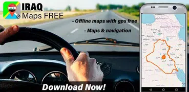 ✅ Iraq Offline Maps with gps free