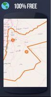 ✅ Jordan Offline Maps with gps free Affiche