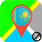 ✅ Kazakhstan Offline Maps with gps free biểu tượng