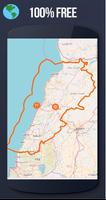 ✅ Lebanon Offline Maps with gps free Affiche