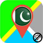 ✅ Pakistan Offline Maps with gps free icône