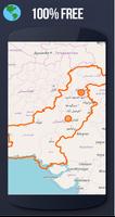 ✅ Pakistan Offline Maps with gps free โปสเตอร์