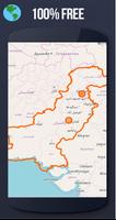 ✅ Pakistan Offline Maps with gps free poster