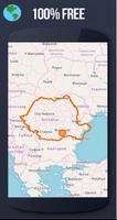 ✅ Romania Offline Maps with gps free poster