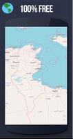 ✅ Tunisia Offline Maps with gps free poster