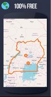 ✅ Uganda Offline Maps with gps free Affiche