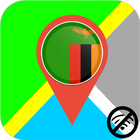 ✅ Zambia Offline Maps with gps free icône