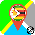 ✅ Zimbabwe Offline Maps with gps free आइकन