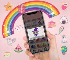 Kawaii Pegatinas para Whastapp اسکرین شاٹ 1