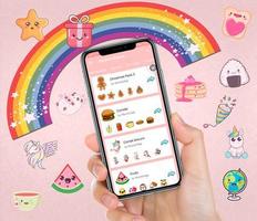 Kawaii Pegatinas para Whastapp اسکرین شاٹ 3