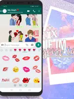 WHATSAPP에 대한 키스와 입술 스티커 Ekran Görüntüsü 2