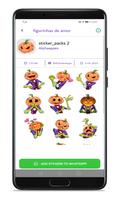 figurinhas de halloween تصوير الشاشة 1