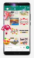 Stickers romanticos y frases ポスター