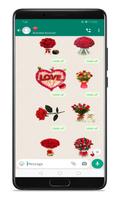 ملصقات قلوب وورود wastickerapp ảnh chụp màn hình 3