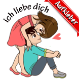 Liebe Aufkleber  WAstickerAPPS