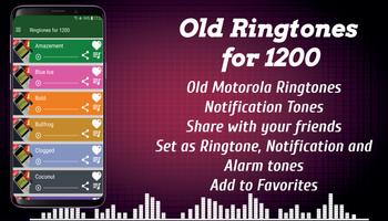 Old Ringtones for Nokia 1200 - Retro Ringtones capture d'écran 1