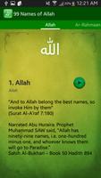 99 Names of Allah With Audio capture d'écran 1