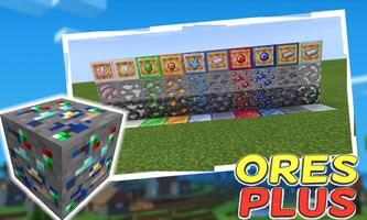 Ores Plus Mod for Minecraft PE الملصق