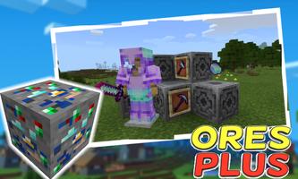 Ores Plus Mod for Minecraft PE captura de pantalla 2