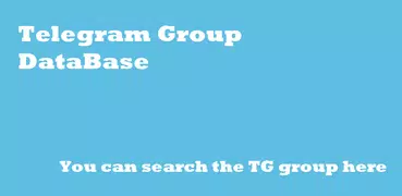 Group DB for Telegram - Find TG Group and Channel
